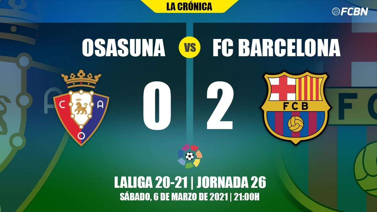 Crónica del Osasuna 0-2 FC Barcelona
