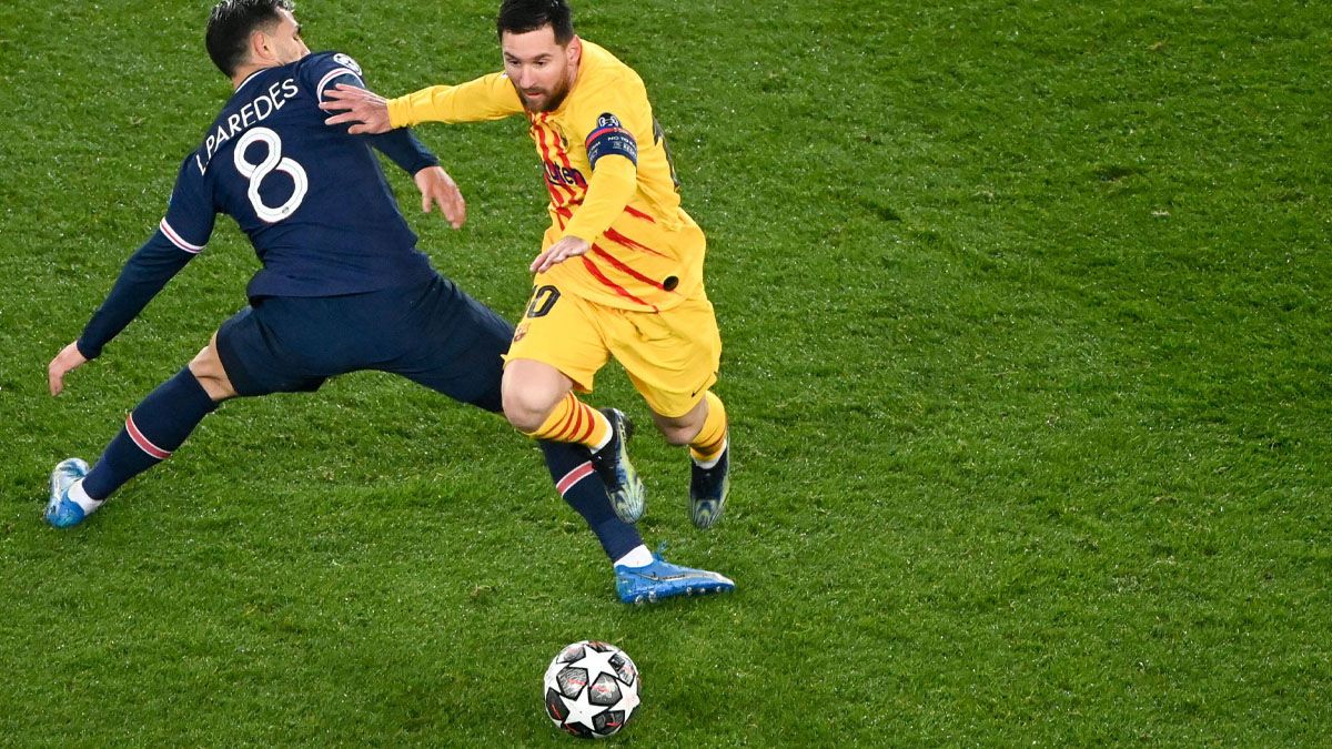 Leo Messi durante el PSG-Barça