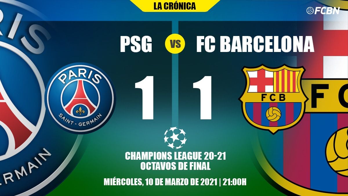 Crónica del PSG-FC Barcelona de Champions