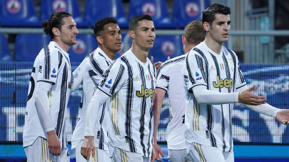 Jugadores de la Juventus durante un partido