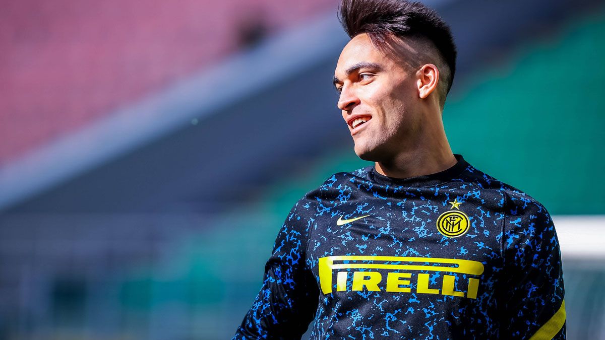 Lautaro Martínez, player of the Inter of Milan