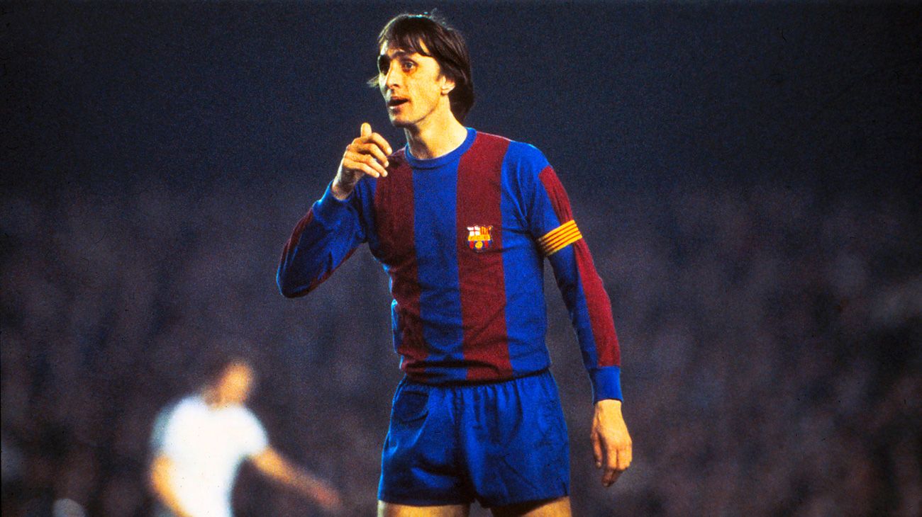 Johan Cruyff en su etapa de jugador en el Barça