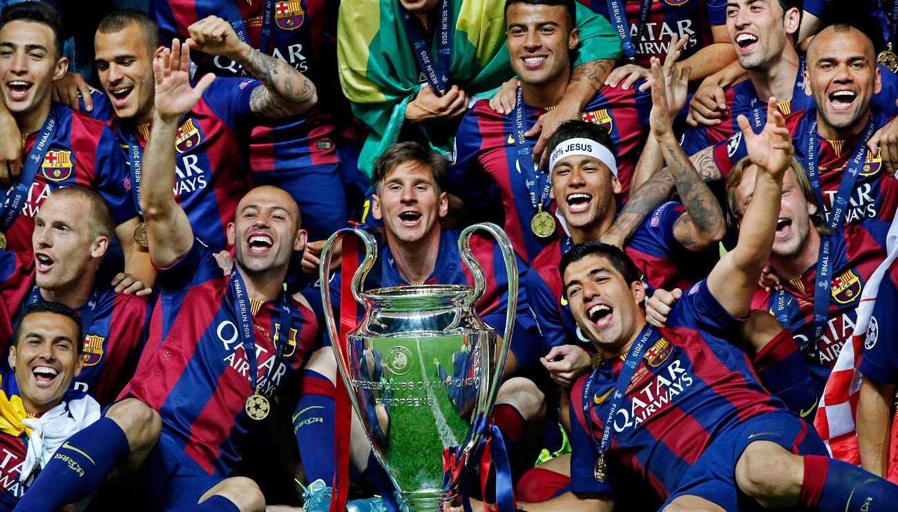 El Barça celebra su última Champions League