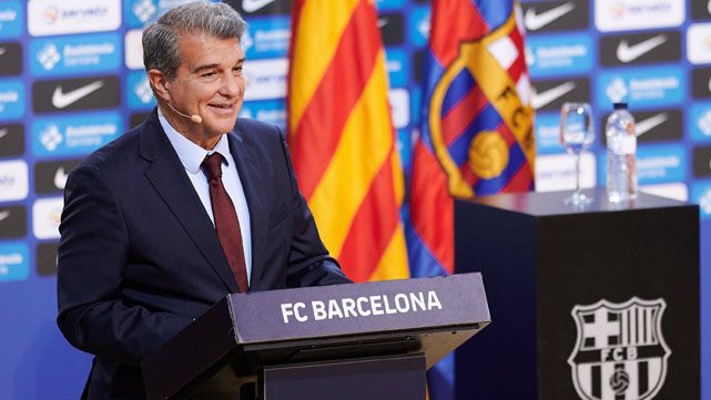 Laporta, the president of the FC Barcelona