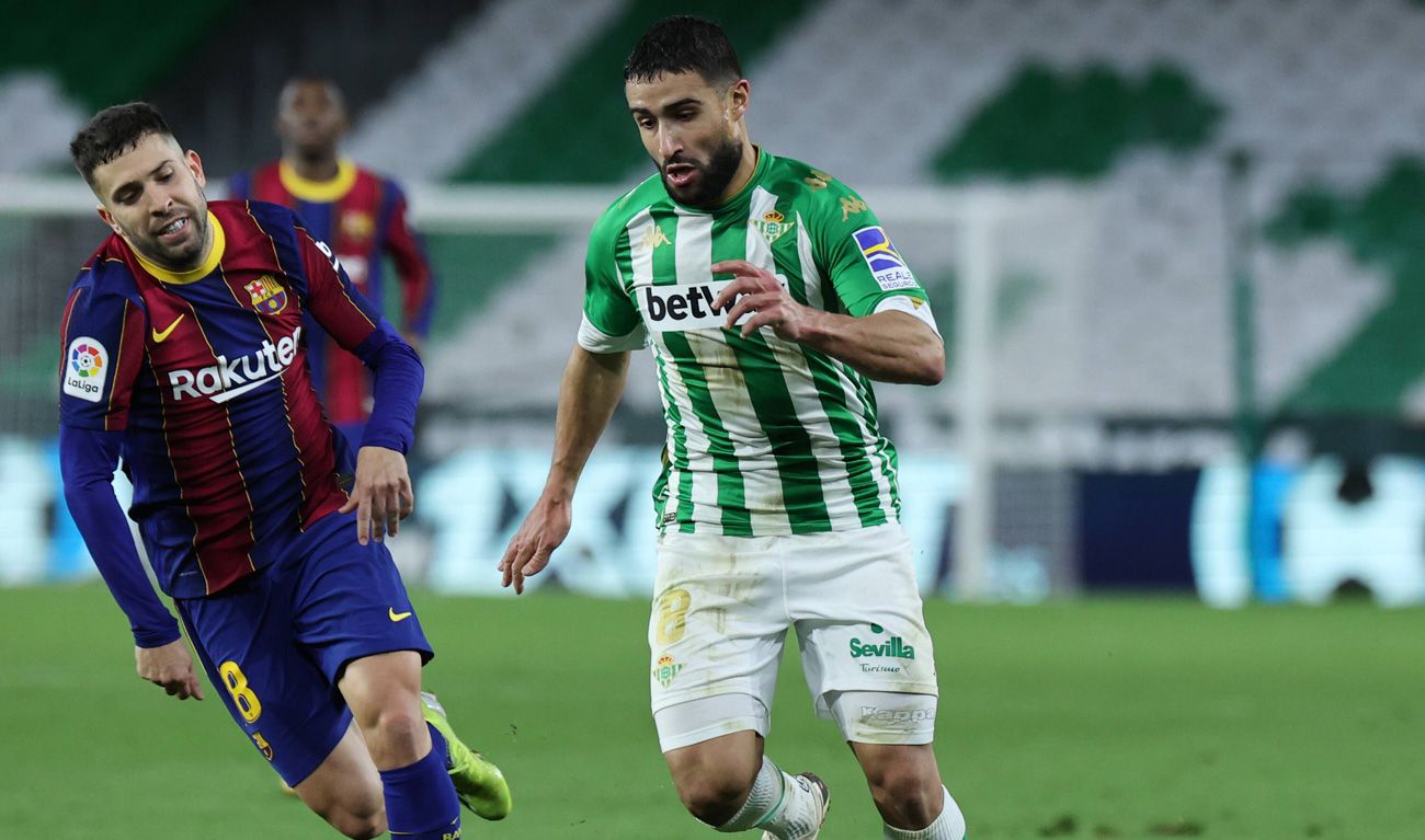 Nabil Fekir in the party in front of the Barça
