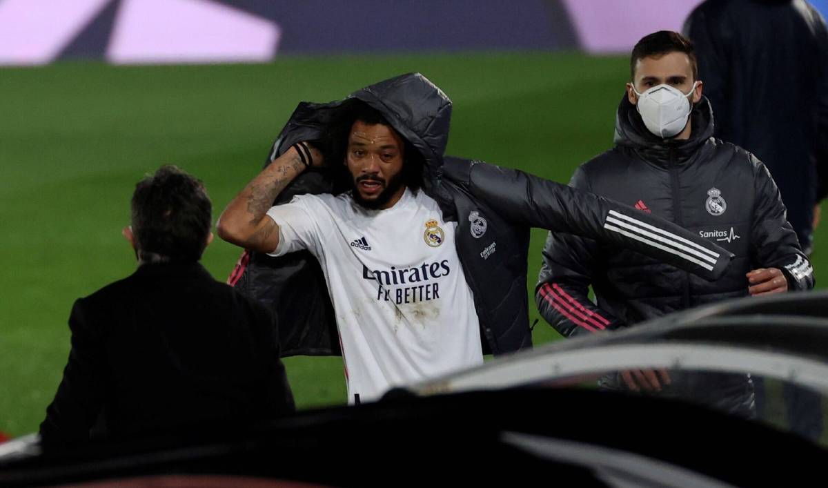 Marcelo, player of the Real Madrid