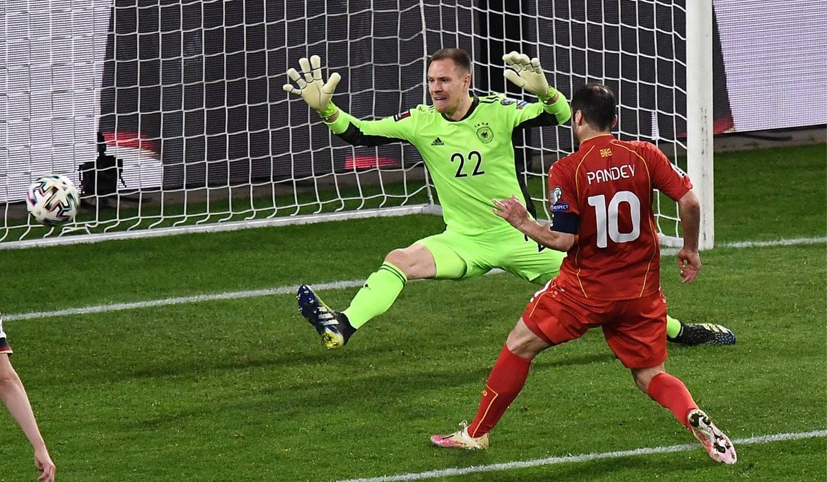 Ter Stegen, in the defeat of Germany in front of Macedonia