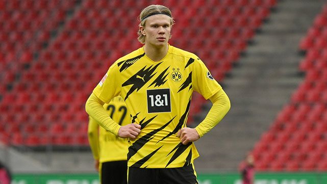 Haaland, player of the Borussia Dortmund