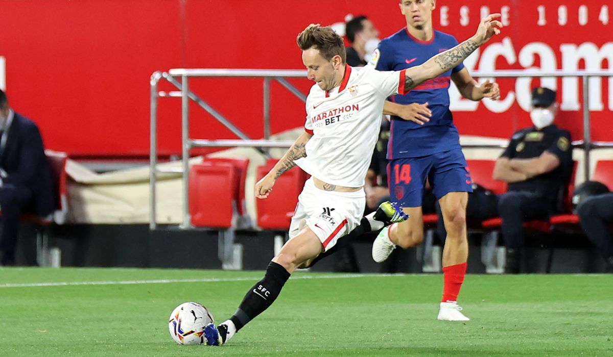 Ivan Rakitic, during the Seville-Atleti of LaLiga