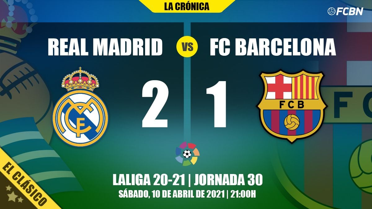 Result of the Real Madrid-FC Barcelona of LaLiga
