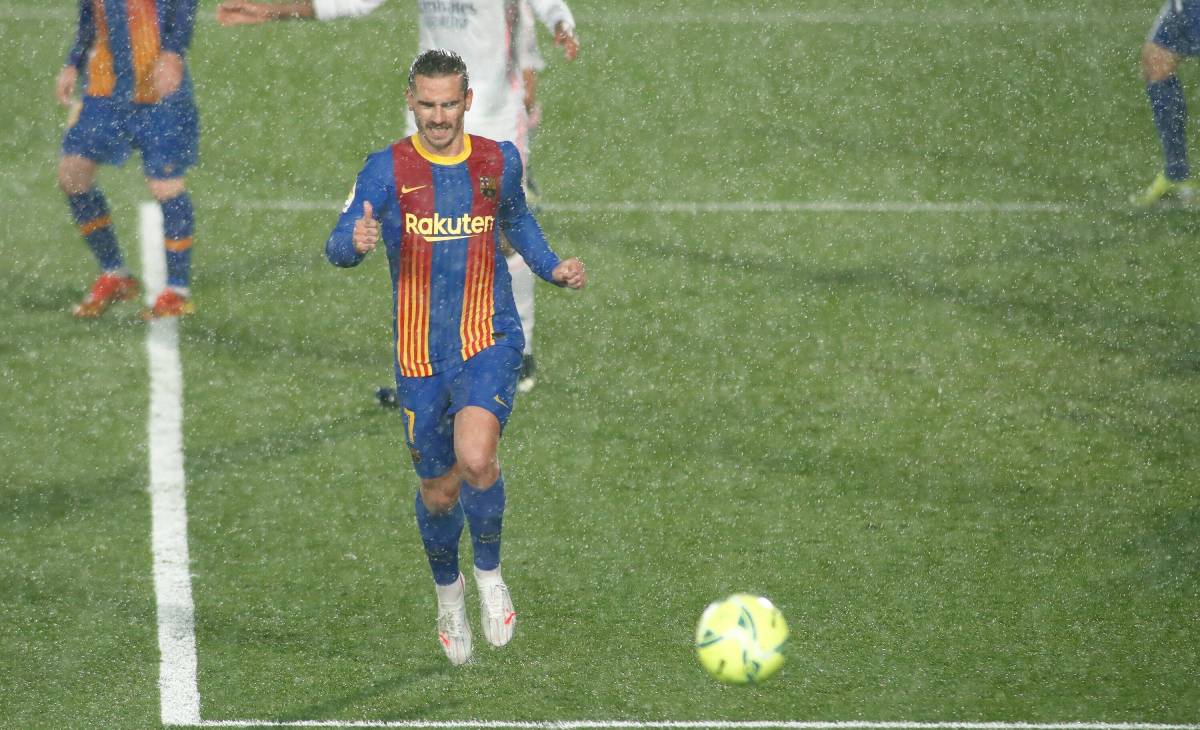 Antoine Griezmann, presente en el Clásico