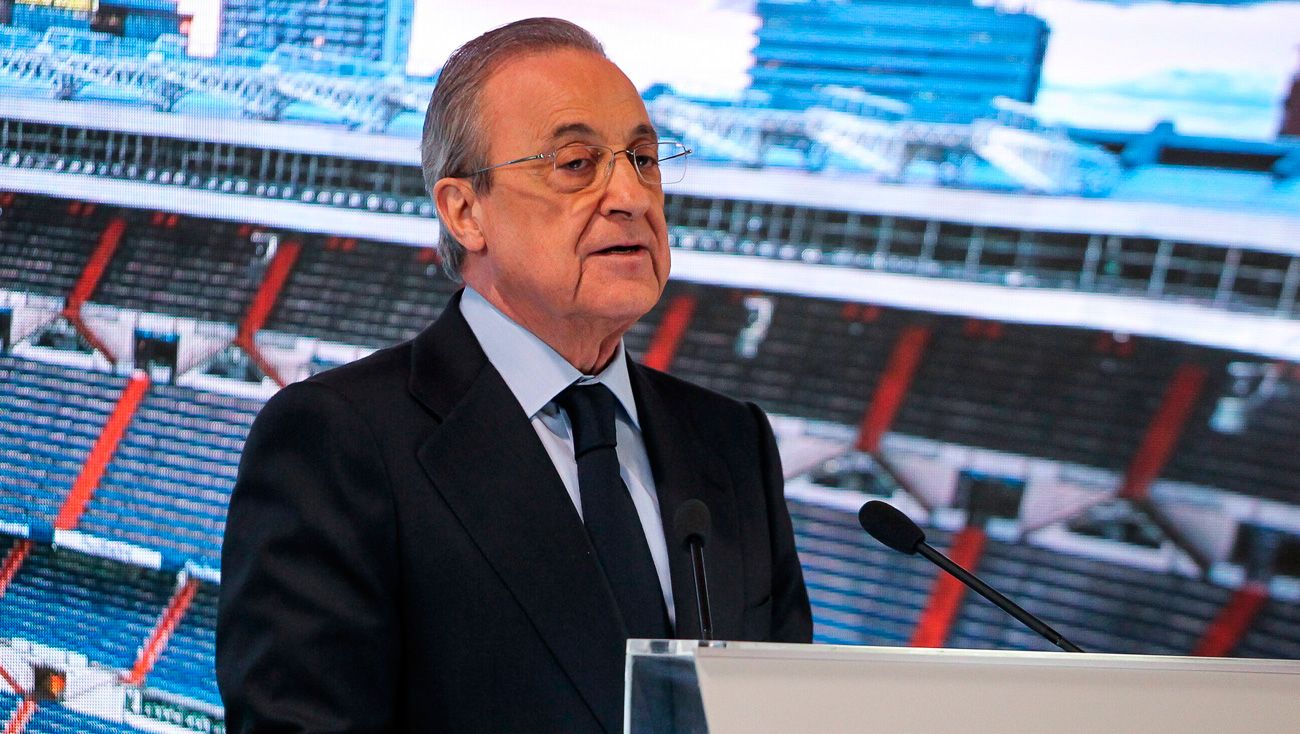 Florentino Pérez in an act of the Madrid