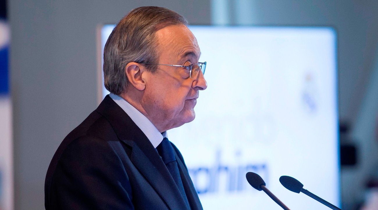 Florentino Pérez in an act of the Real Madrid