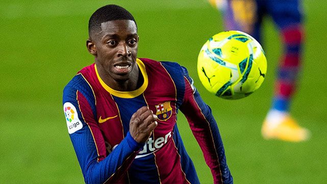 Dembélé, player of the FC Barcelona