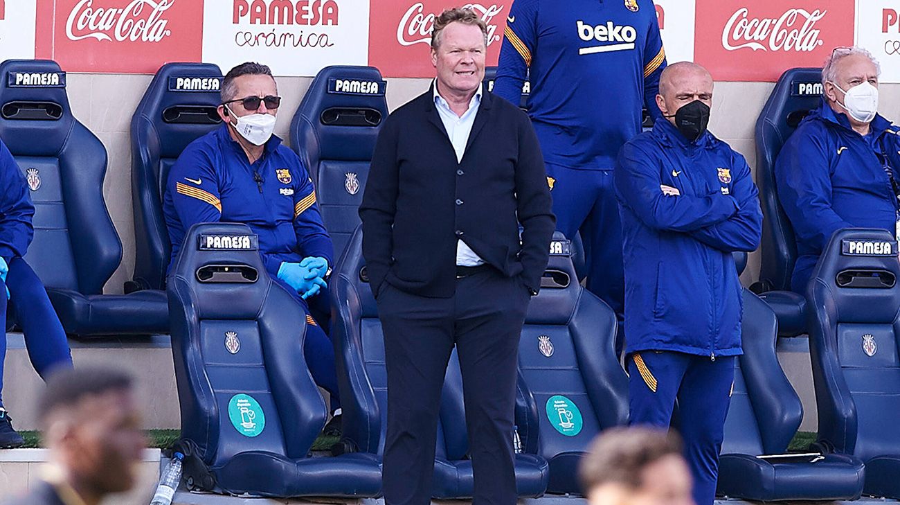 Ronald Koeman in the Villarreal-Barça