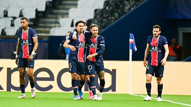 El PSG, en la ida de las semifinales ante el City