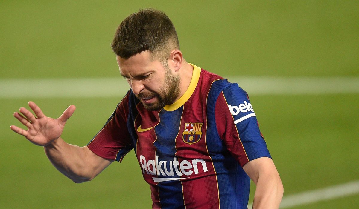 Jordi Alba, in a match with the FC Barcelona
