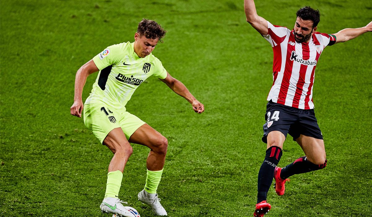 Marcos Llorente, en una jugada del choque entre el Elche y Atlético