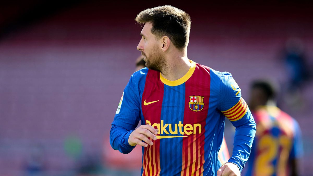 Leo Messi, during the Barça-Atleti of LaLiga