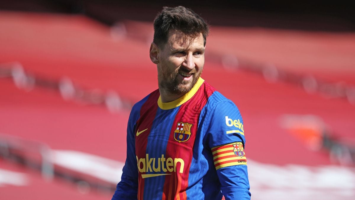 Lionel Messi, during the Barça-Atleti of LaLiga