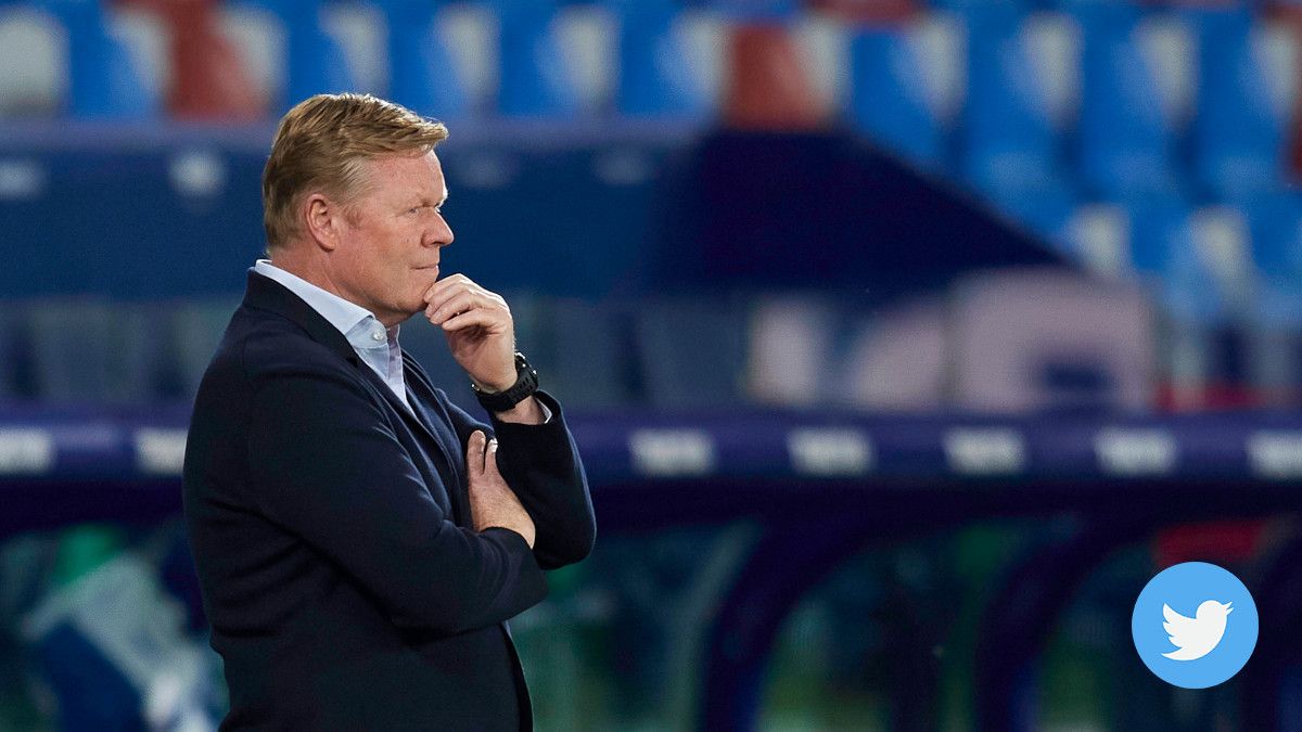 Koeman Afterwards of the party between the Raise and the Barcelona