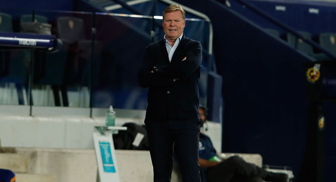 Ronald Koeman durante el Levante-Barça