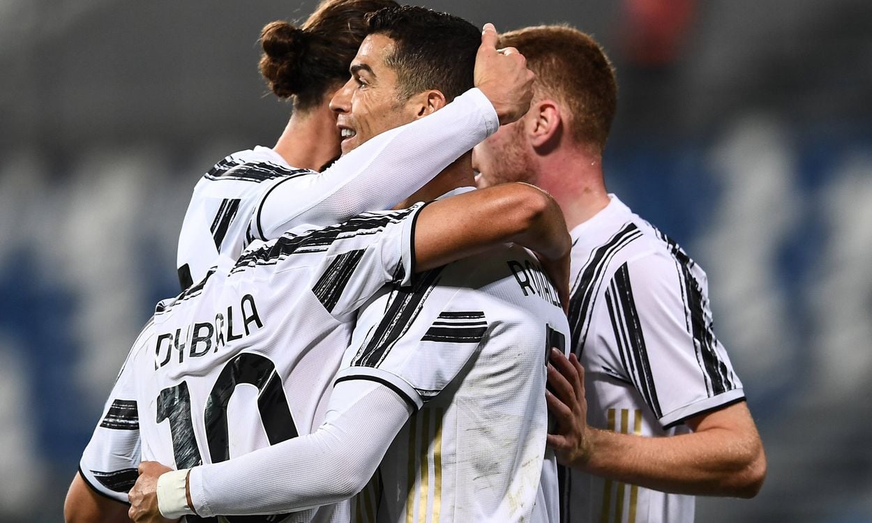 Cristiano celebrates his goal 100 with the Juventus