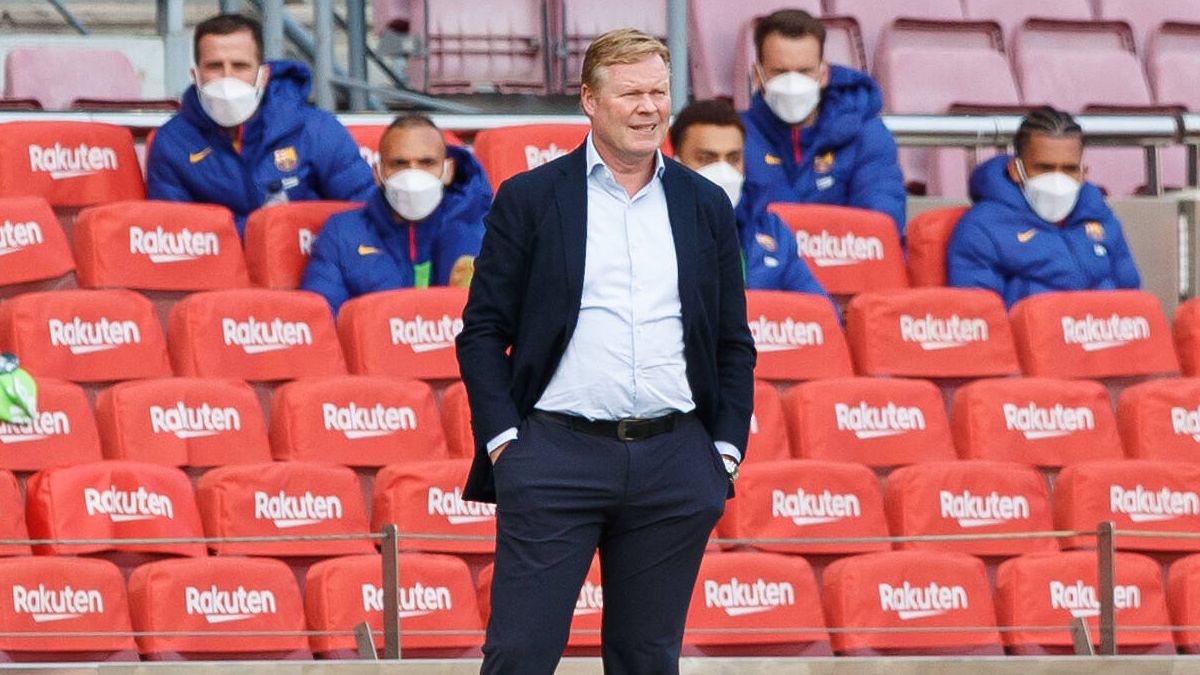 Ronald Koeman durante el Barça-Celta de LaLiga