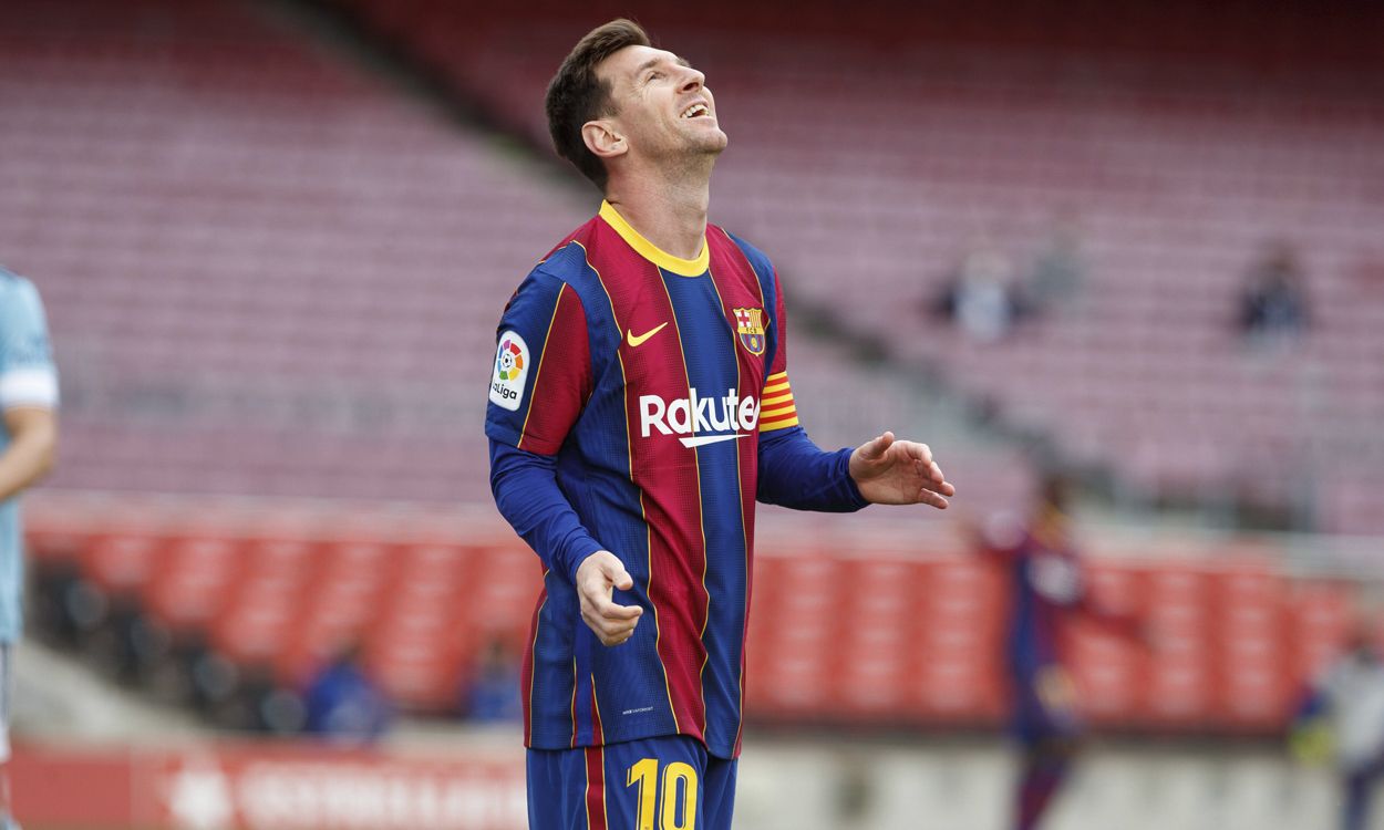 Messi ante el Celta de Vigo