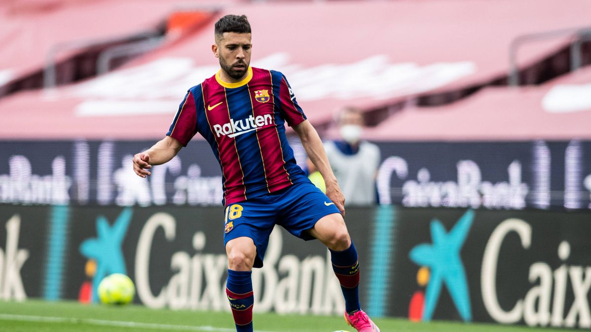 Jordi Alba, durante el Barça-Celta de LaLiga