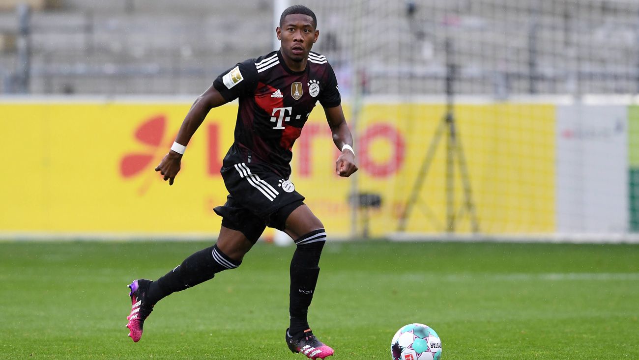 David Alaba en un partido con el Bayern