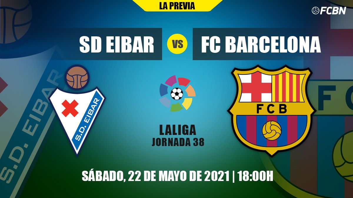 Previous of the Eibar-FC Barcelona of LaLiga