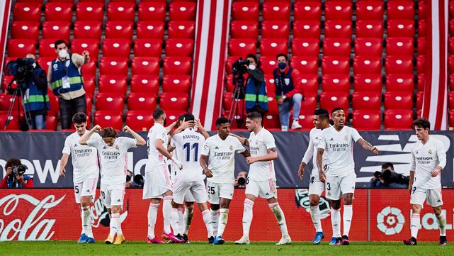 El Real Madrid en un partido