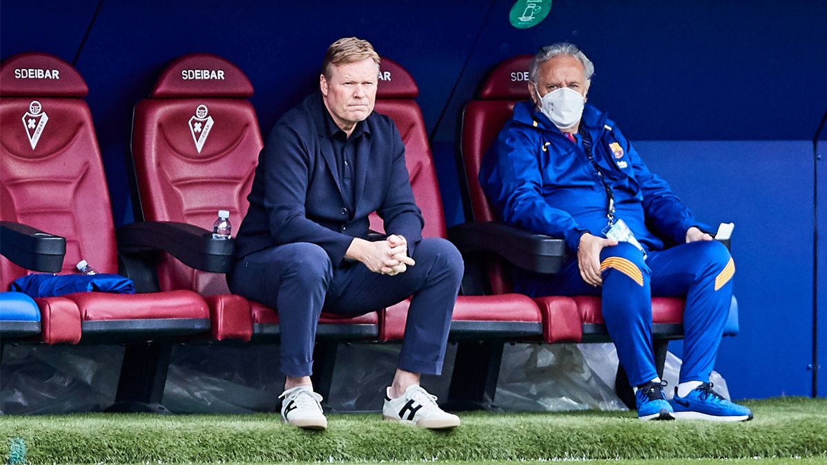 Ronald Koeman during the Eibar-Barça of LaLiga