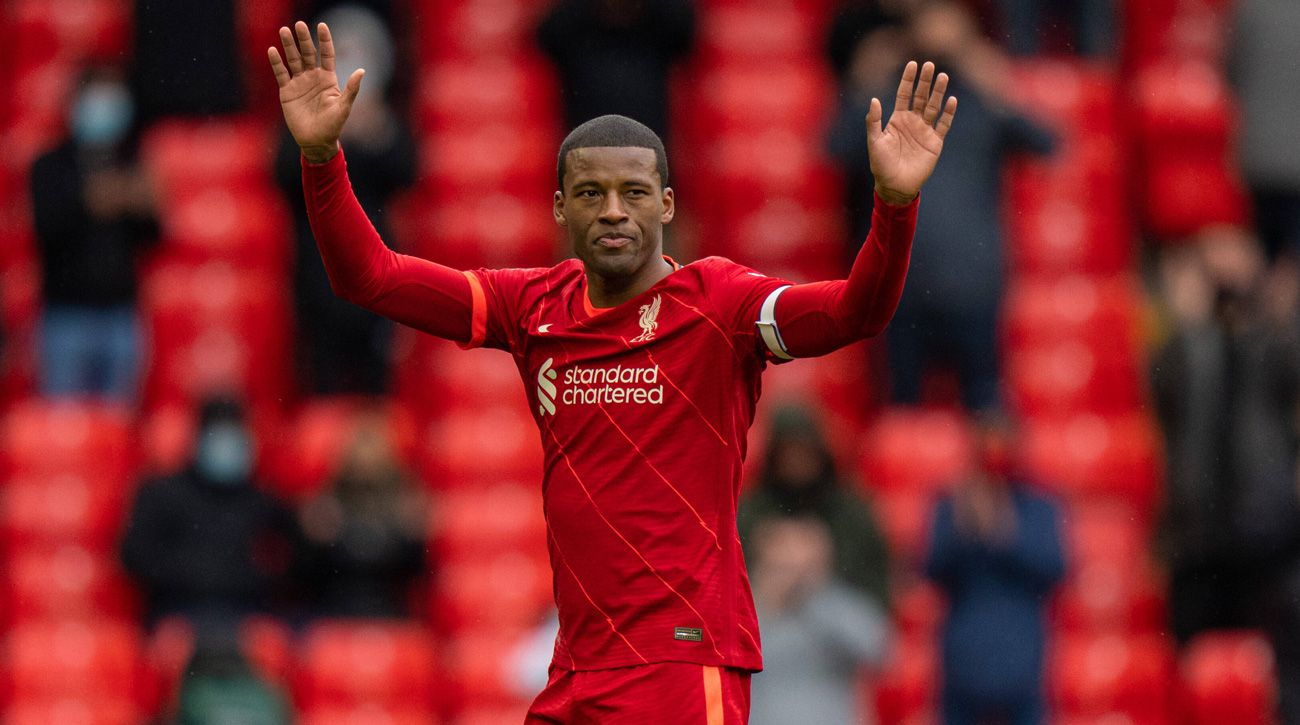 Wijnaldum Greets to the fans of the Liverpool