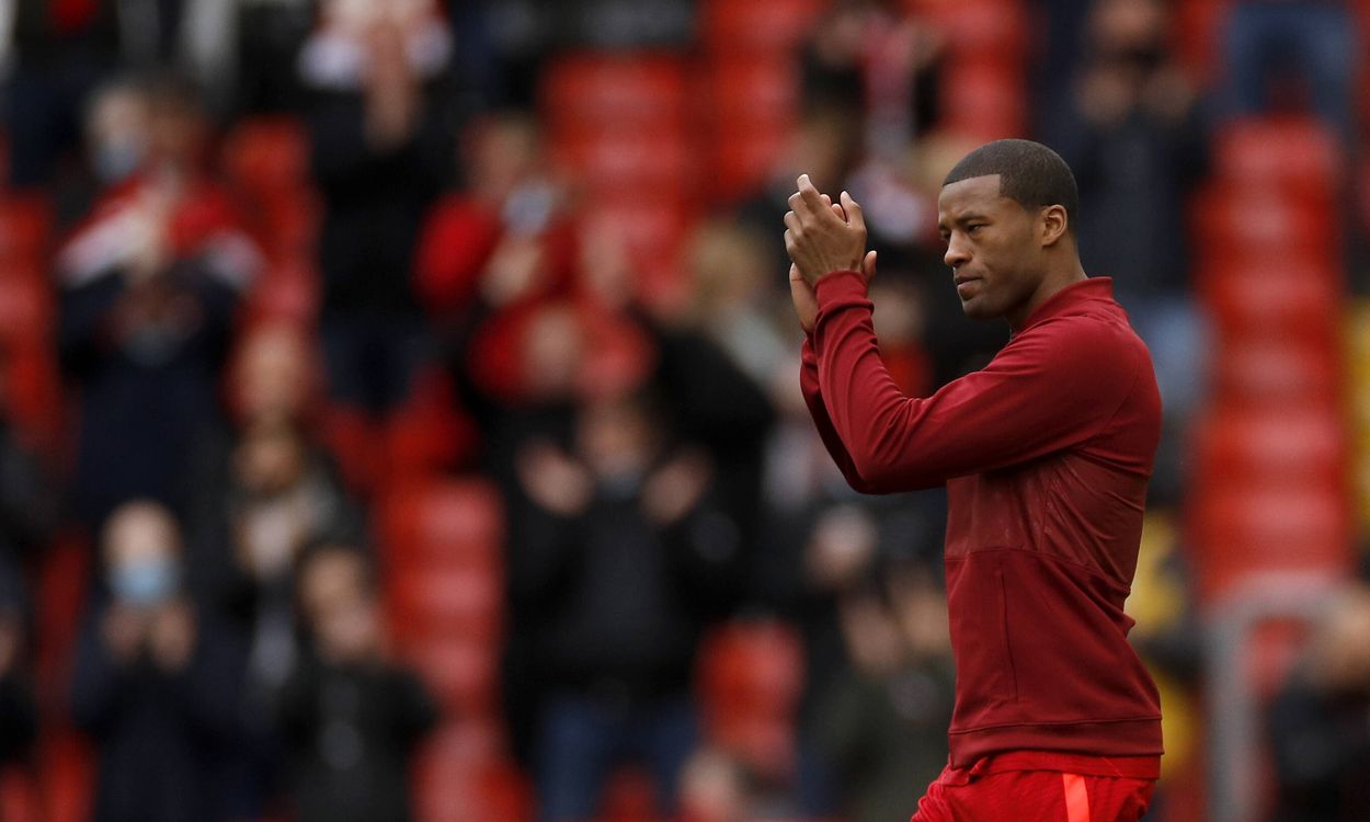 Wijnaldum During a party with the Liverpool