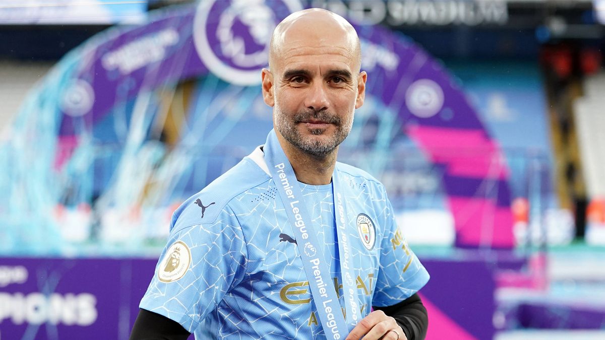 Pep Guardiola, trainer of the Manchester City
