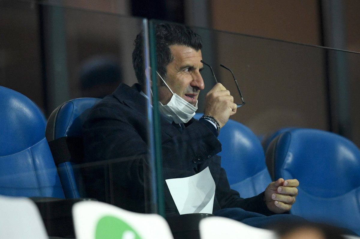 Luis Figo in a party of the seleccion Portuguese