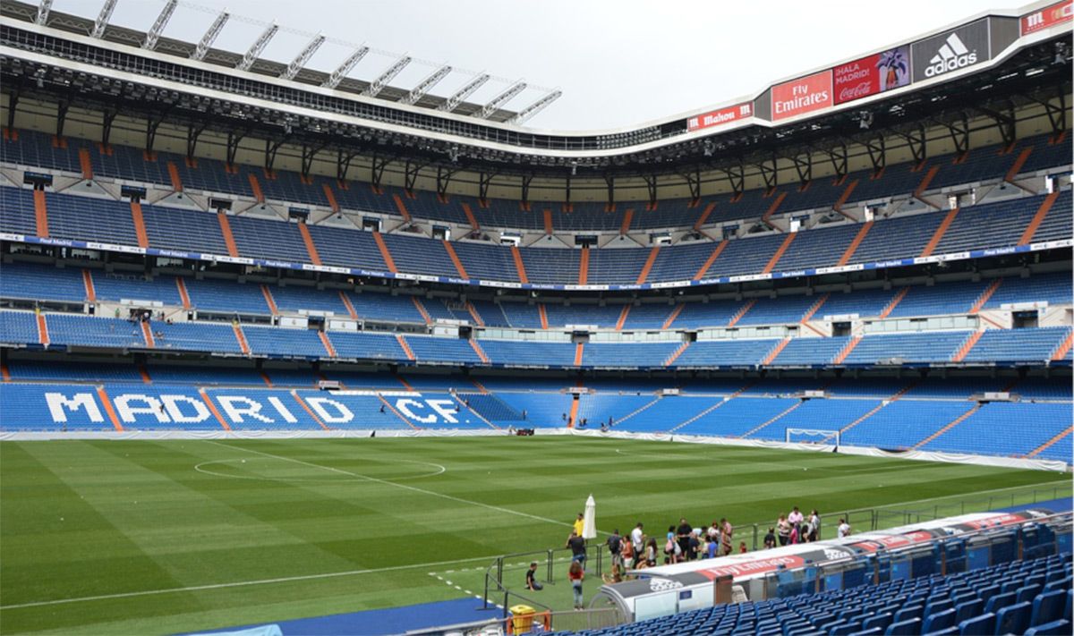 Santiago Bernabéu, without public