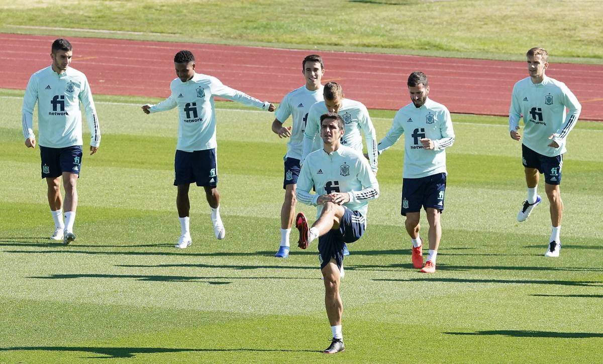 Concentration of the Spanish selection of face to the friendly in front of Portugal