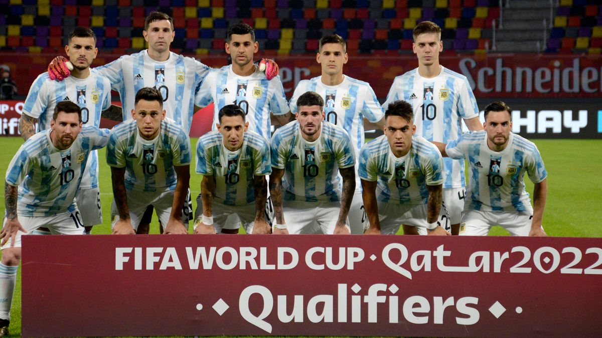 La selección argentina, en un partido de las eliminatorias para el Mundial 2022