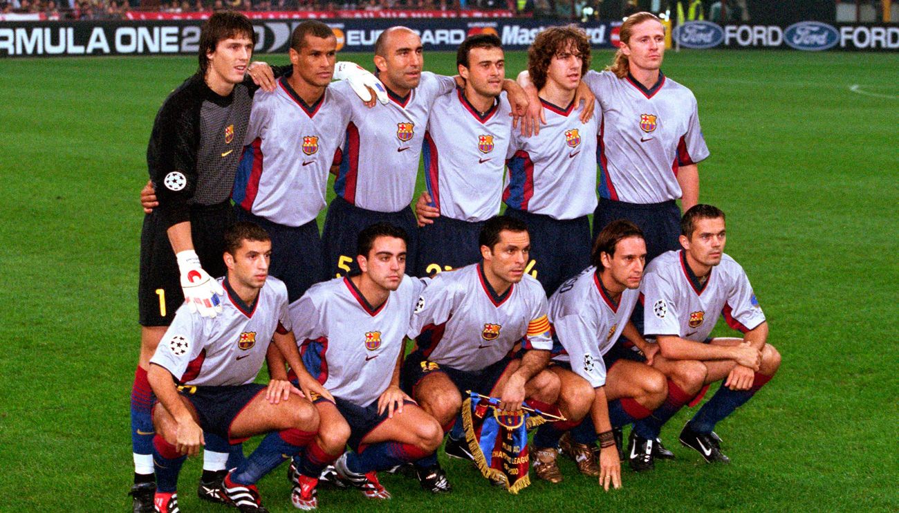 Once del FC Barcelona de hace bastantes años