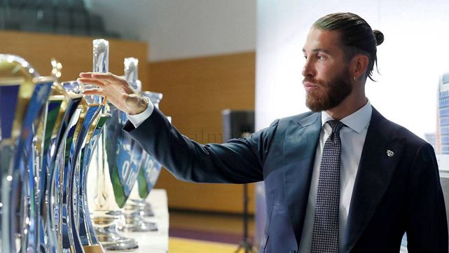 Sergio Ramos, in his farewell of the Real Madrid