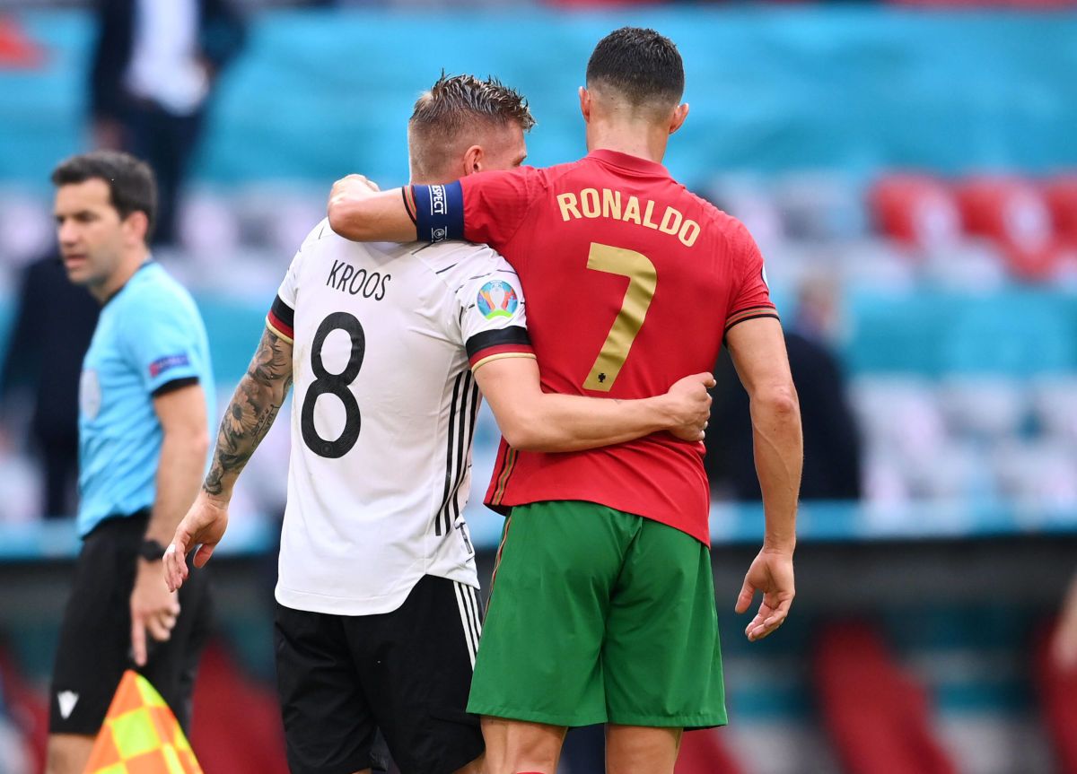 Cristiano Ronaldo y Toni Kroos se reencontraron en el partido entre Portugal y Alemania