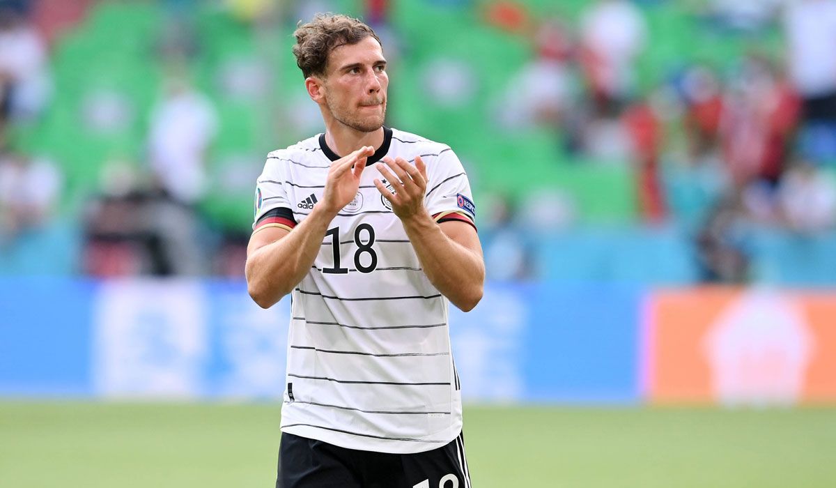 Leon Goretzka durante un partido con Alemania