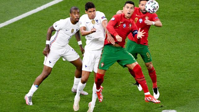 Las selecciones de Portugal y Francia en un vibrante partido