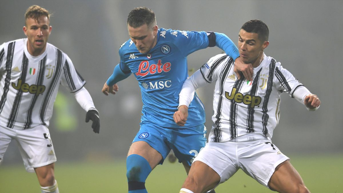 Arthur Melo y Cristiano, en un partido con la Juventus