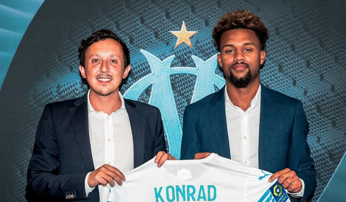 Konrad de la Fuente, al Marsella / Fuente: @OM_Officiel