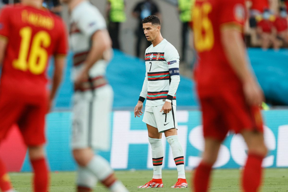 Cristiano Ronaldo tras la eliminación de Portugal ante Bélgica