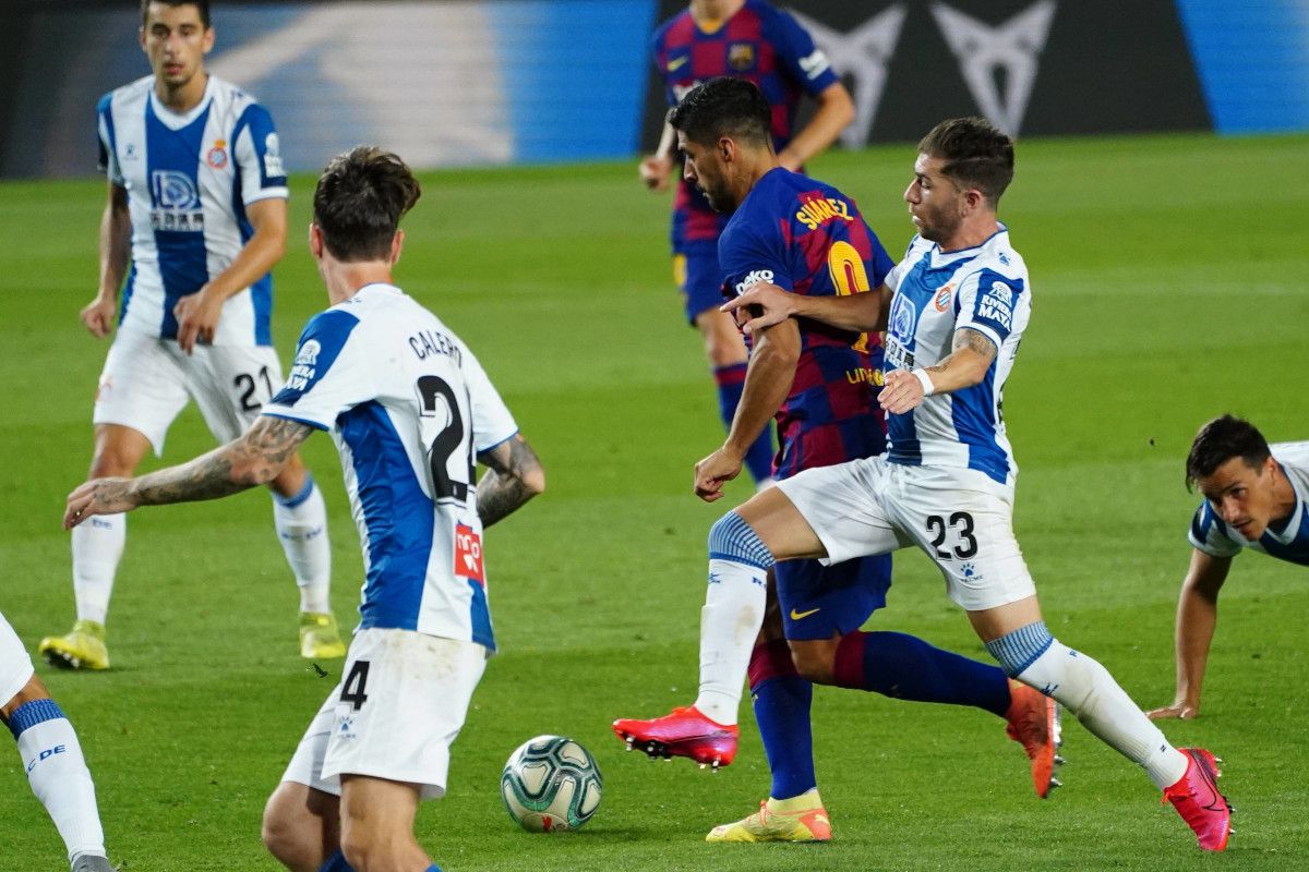 Imagen del último partido entre el Barcelona y el Espanyol